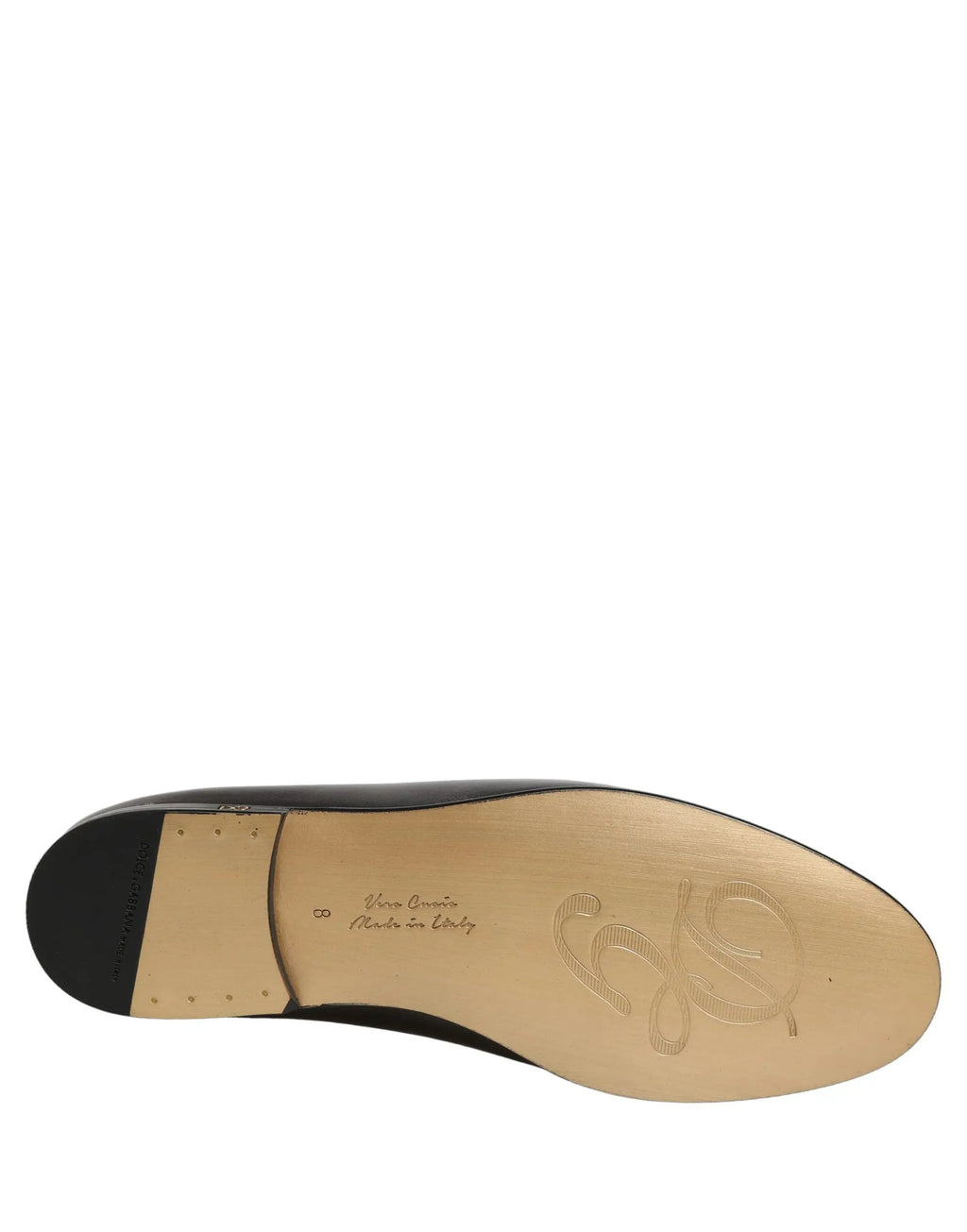 Chaussures Mocassins Dolce & Gabbana en Cuir Argenté à Logo DG à Enfiler