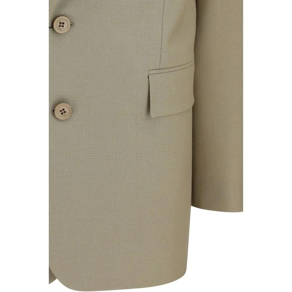 Blazer Saint Laurent en laine beige modèle Oves Aries