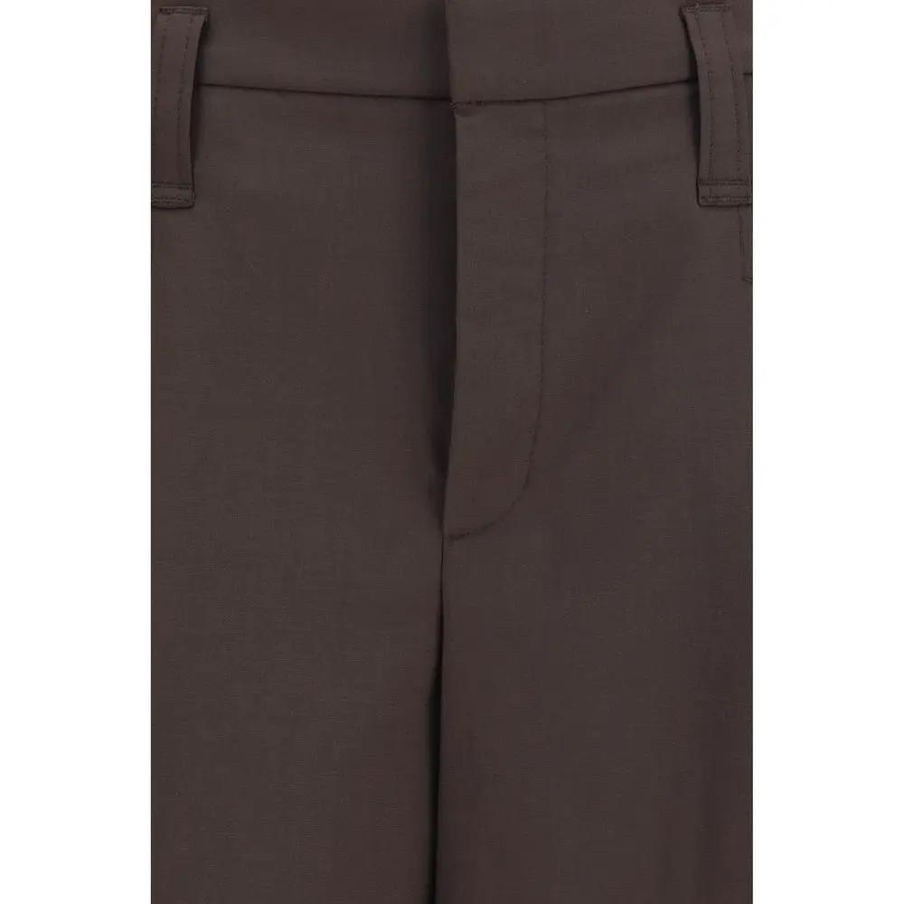 Brunello Cucinelli Brown Wool Oves Aries Bermuda Shorts