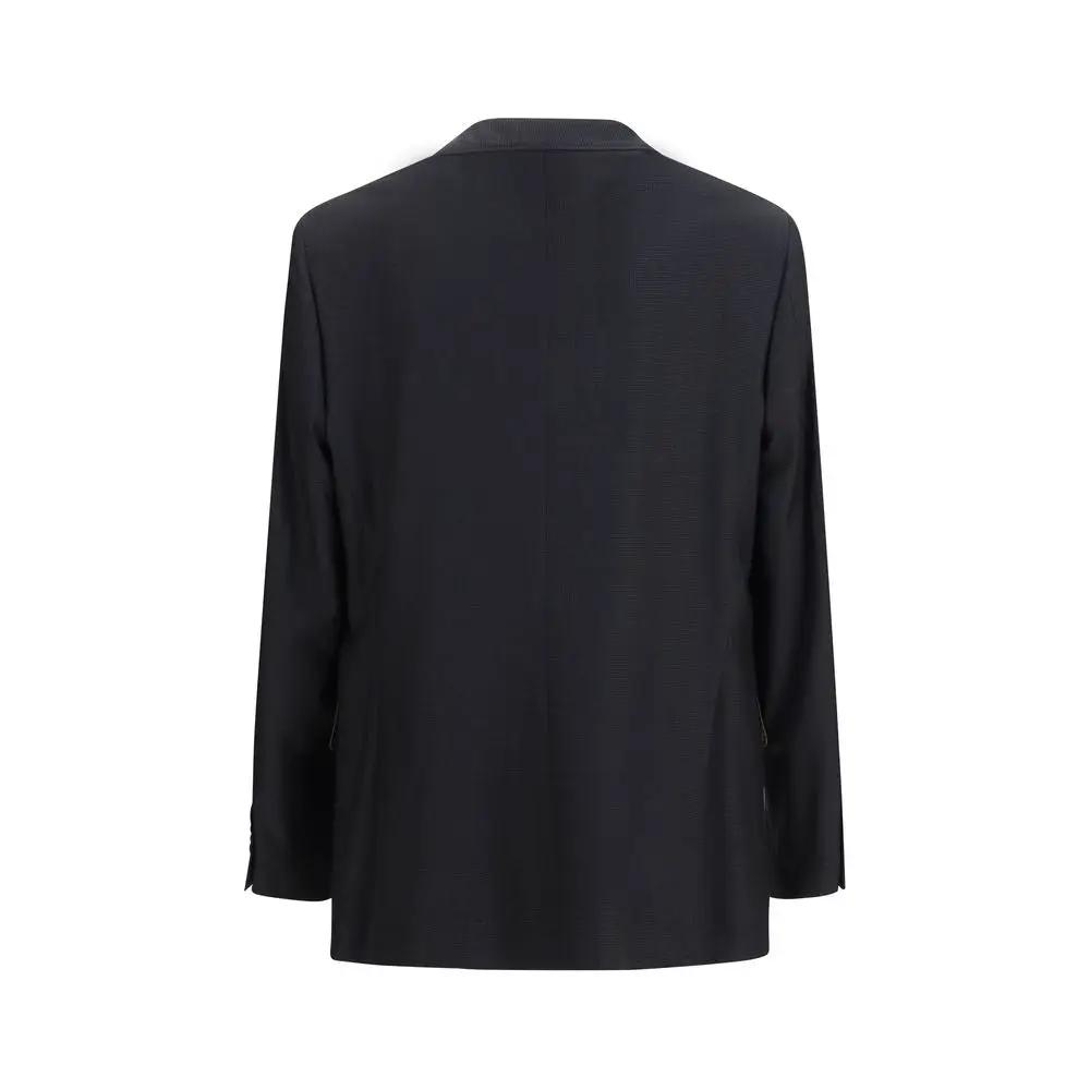 Blouson en Laine Noire Oves Aries Brunello Cucinelli