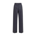 Pantalon de costume Oves Aries en laine grise Miu Miu