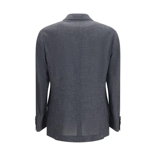 Blazer Brunello Cucinelli en laine grise Oves Aries