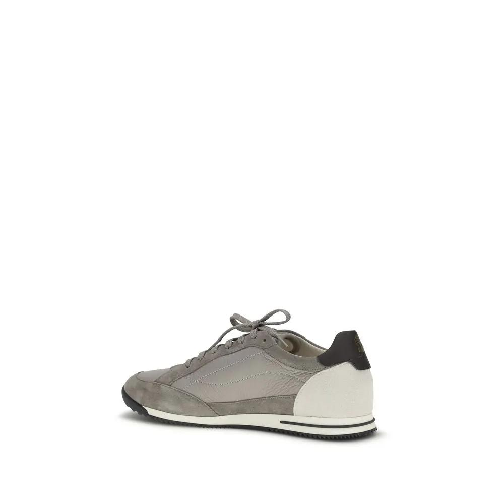 Baskets en daim grises Brunello Cucinelli