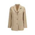 Lardini Beige Wool Oves Aries Full-Length Jacket