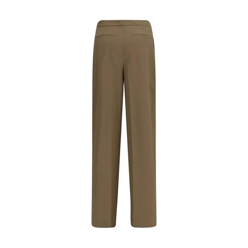 Pantalon décontracté en laine marron Oves Aries Lardini