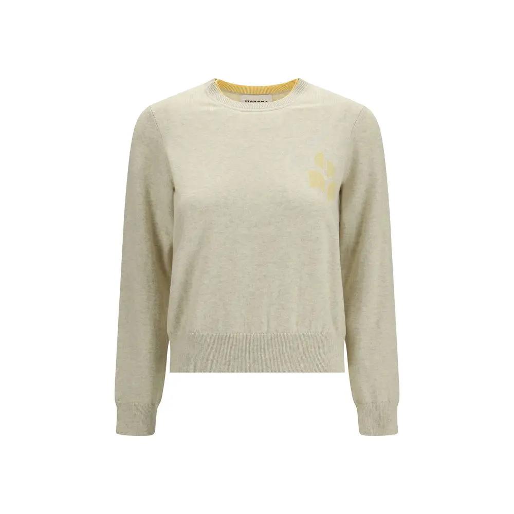 Marant Étoile Sweat-shirt Oves Aries en laine beige