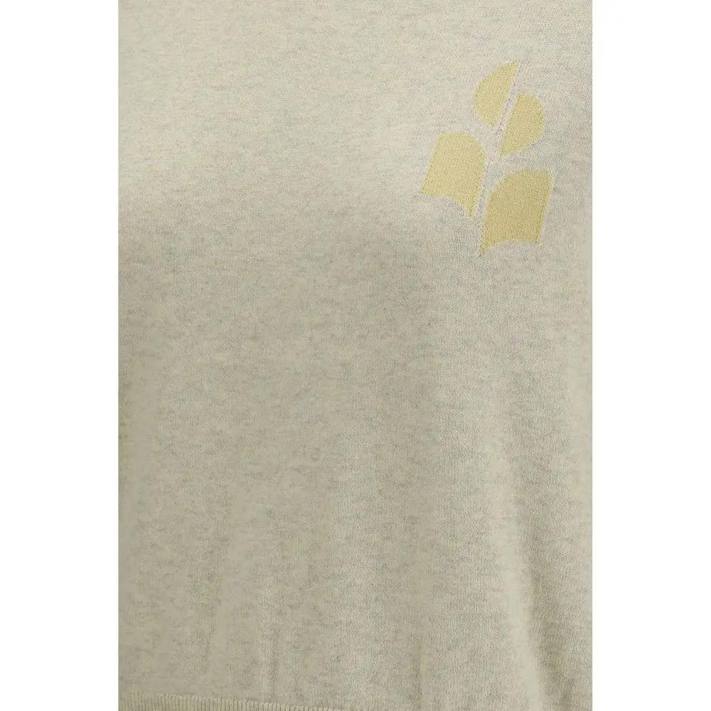 Marant Étoile Sweat-shirt Oves Aries en laine beige