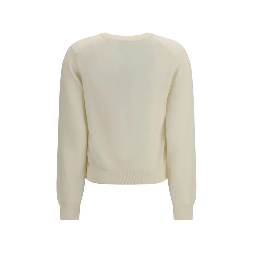 Maison Kitsuné Beige Wool Oves Aries Sweatshirt