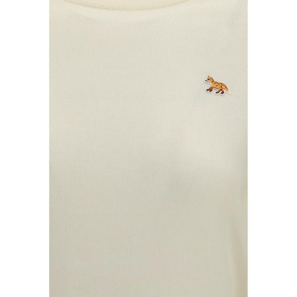 Maison Kitsuné Beige Wool Oves Aries Sweatshirt