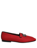 Chaussures mocassins ornés d'une couronne rouge Dolce & Gabbana
