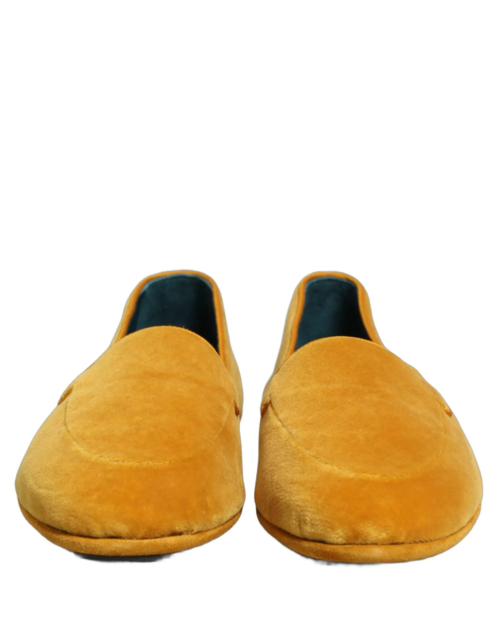 Mocassins de ville pour homme Dolce & Gabbana en velours jaune à enfiler