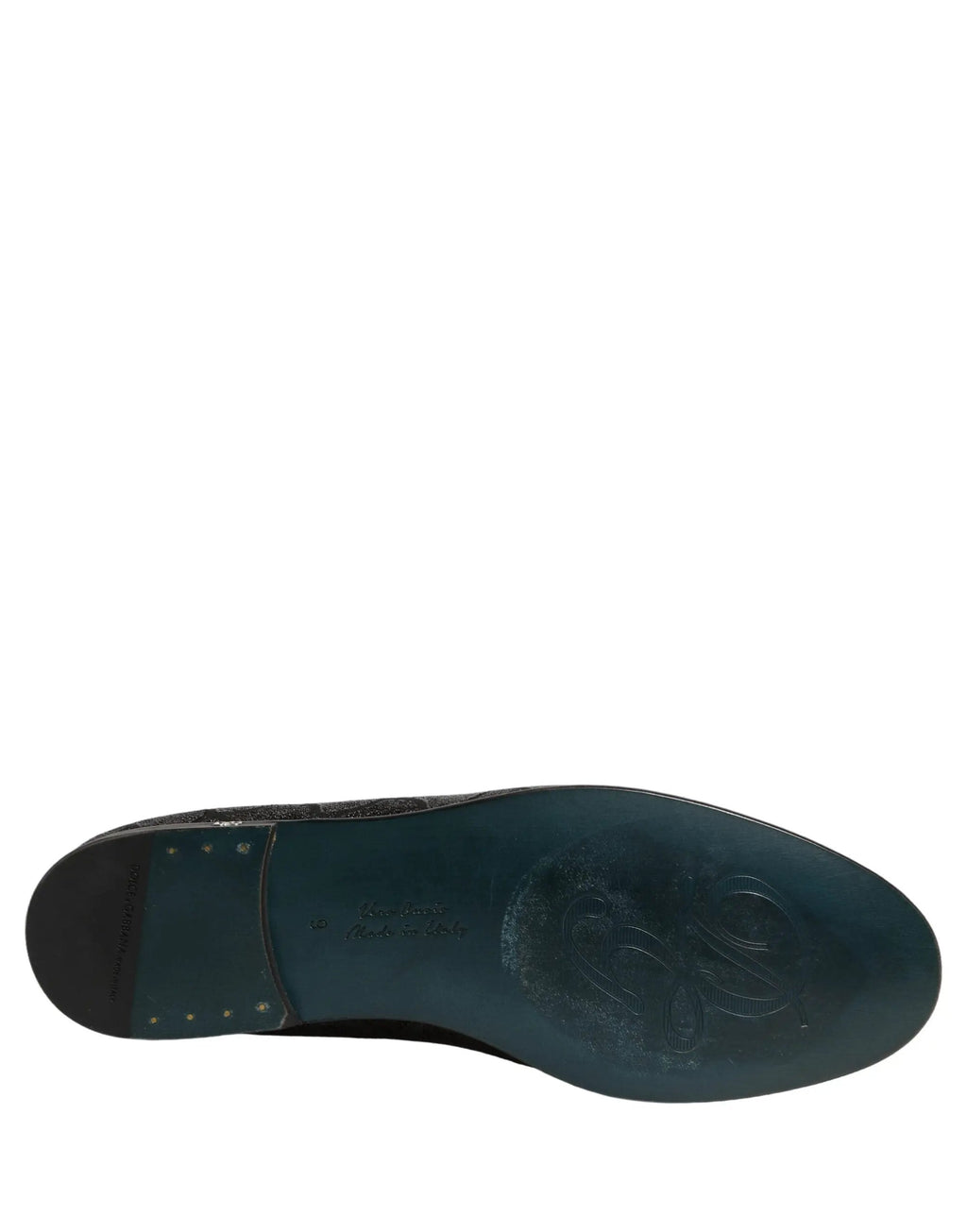Chaussures Loafers Habillées Dolce & Gabbana Homme Brocart Pailleté Noir