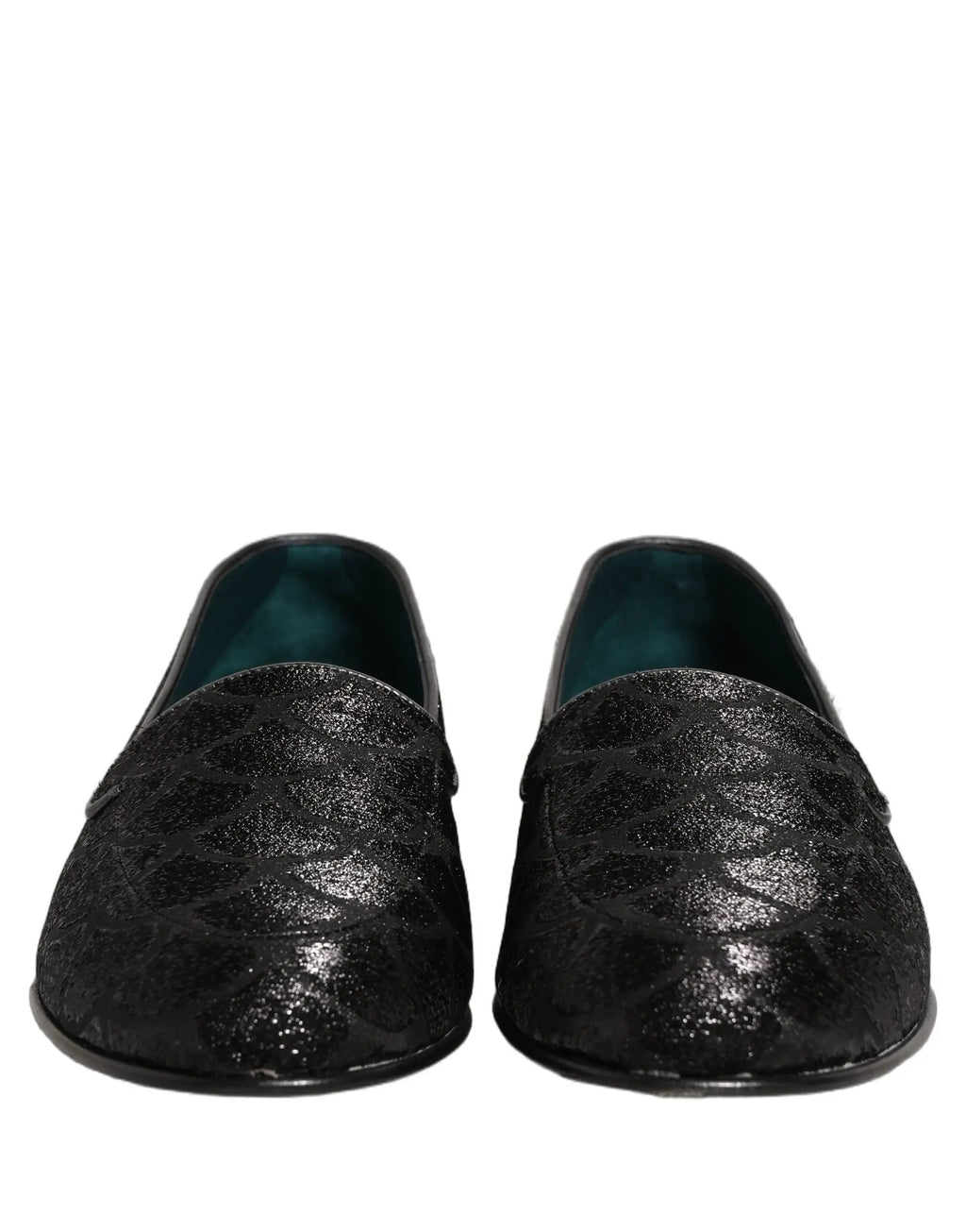 Chaussures Loafers Habillées Dolce & Gabbana Homme Brocart Pailleté Noir