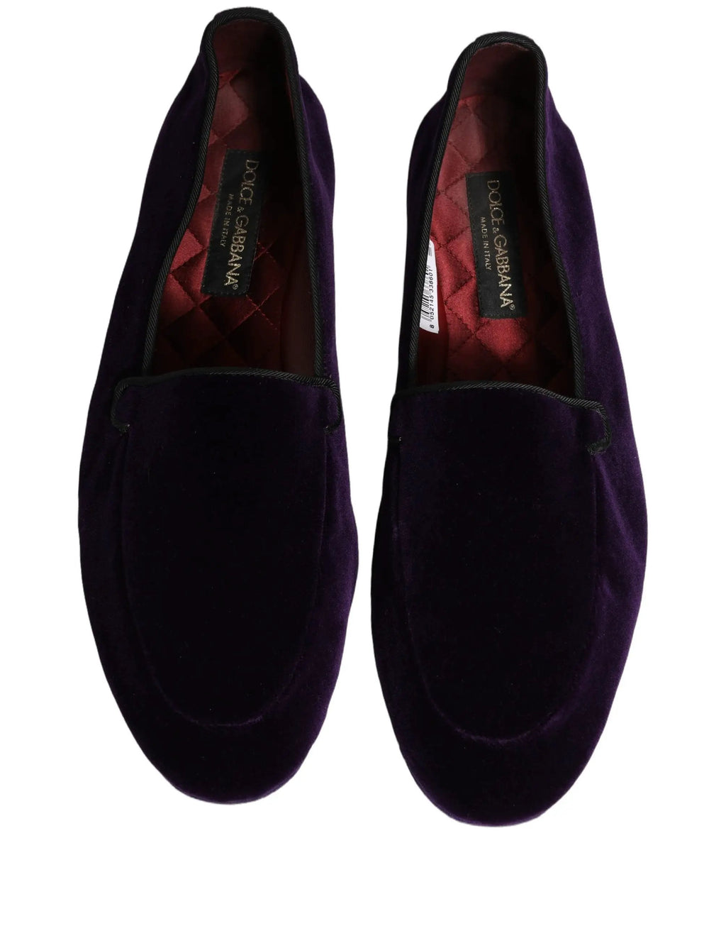 Mocassins pour homme Dolce & Gabbana en velours violet