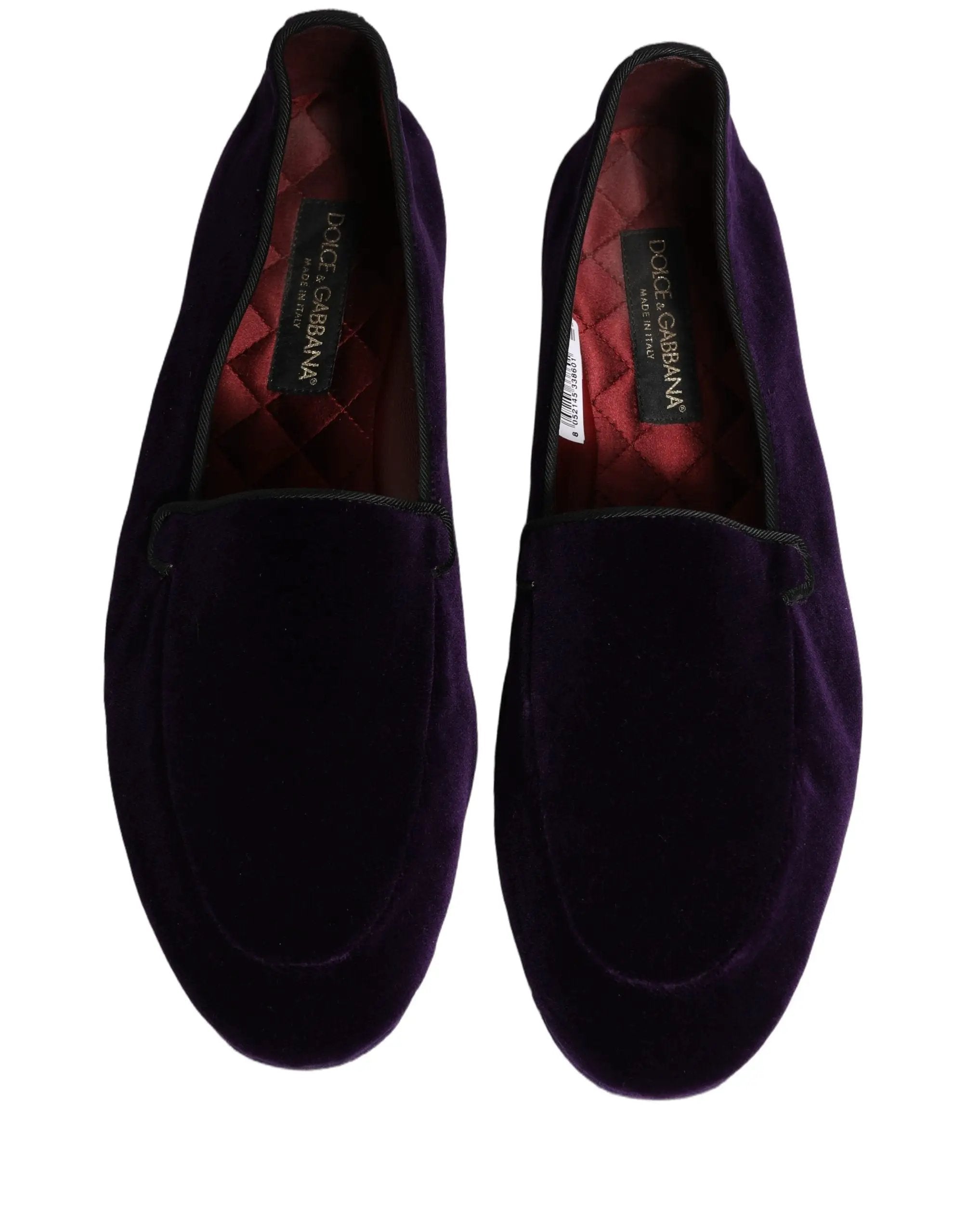 Mocassins pour homme Dolce & Gabbana en velours violet