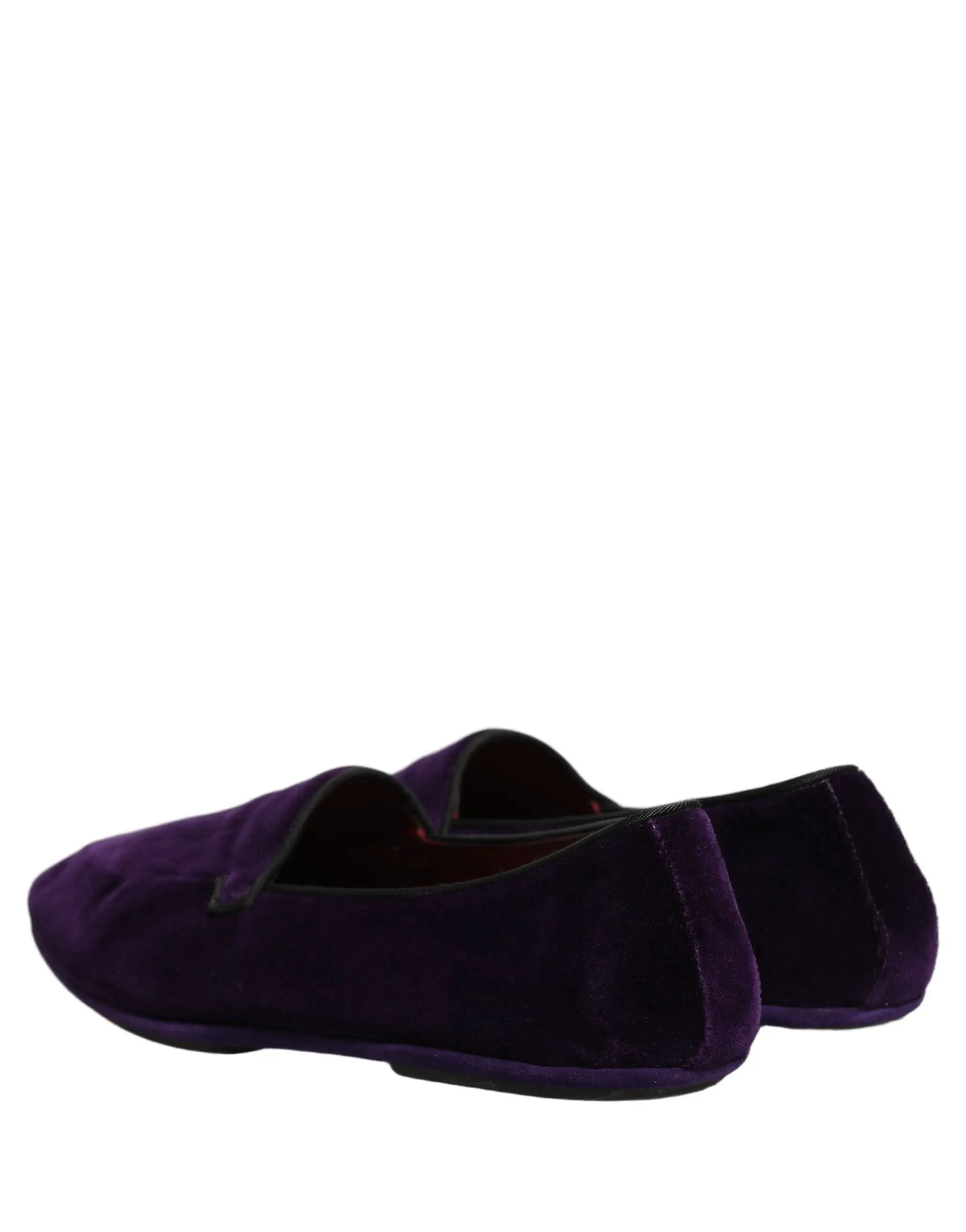 Mocassins pour homme Dolce & Gabbana en velours violet