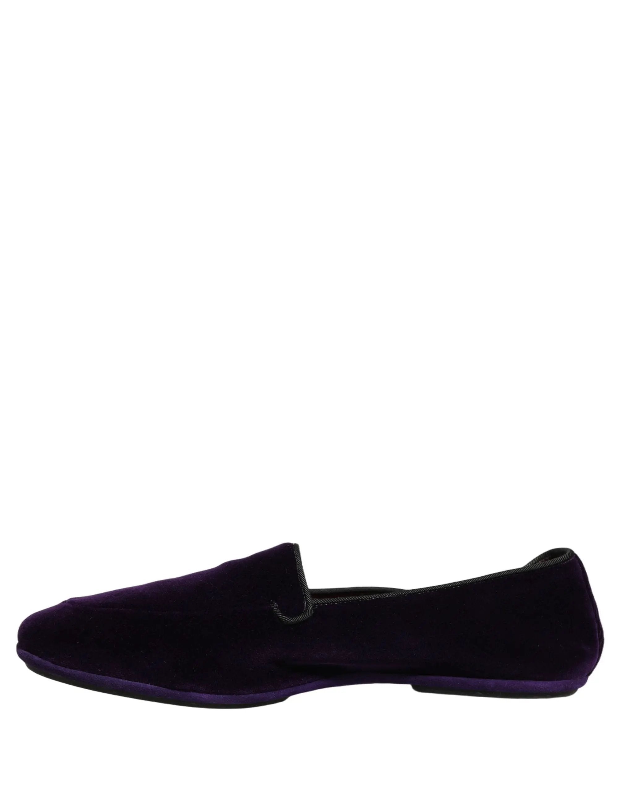 Mocassins pour homme Dolce & Gabbana en velours violet