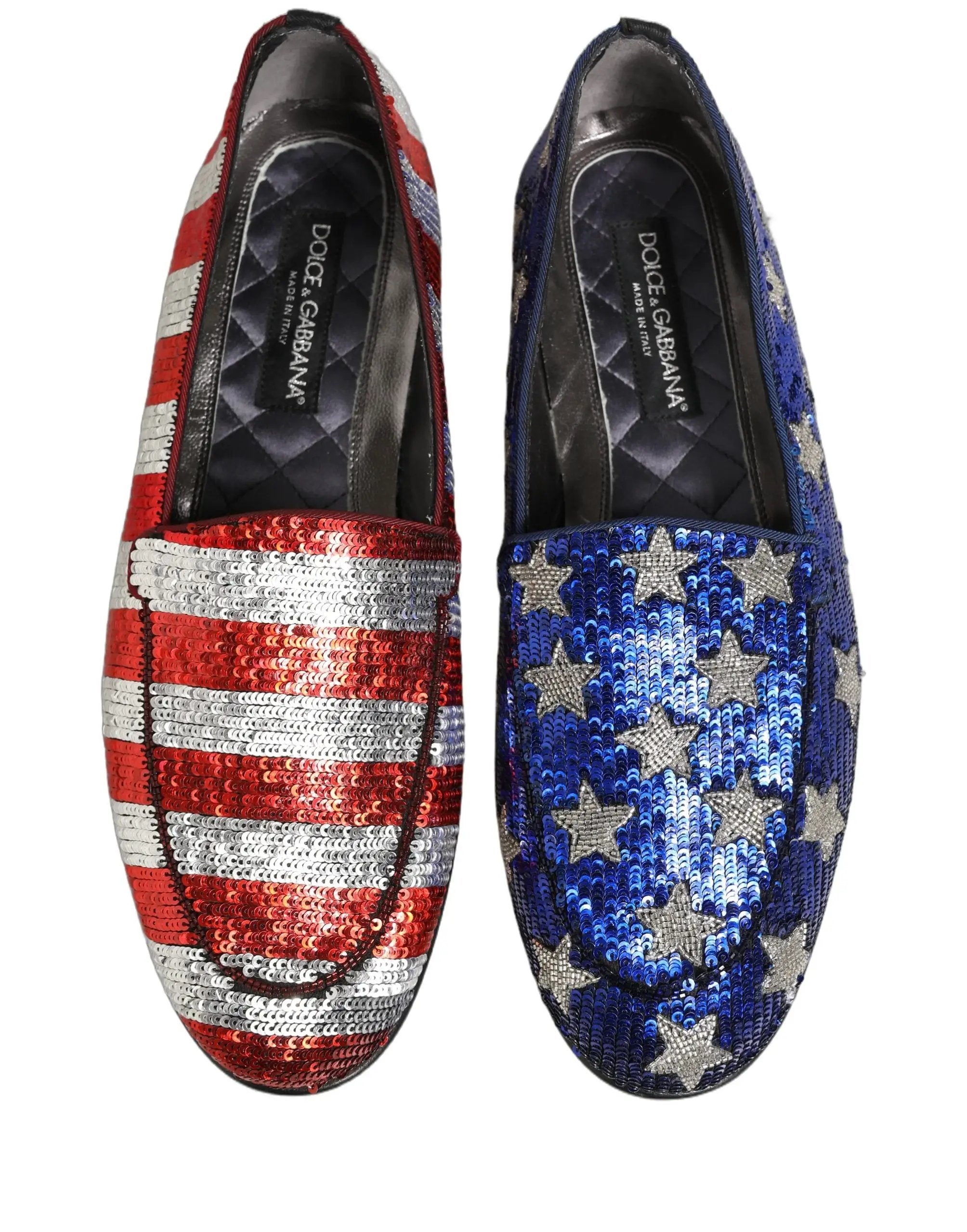 Chaussures Mocassins Dolce & Gabbana Paillettes Drapeau Multicolore