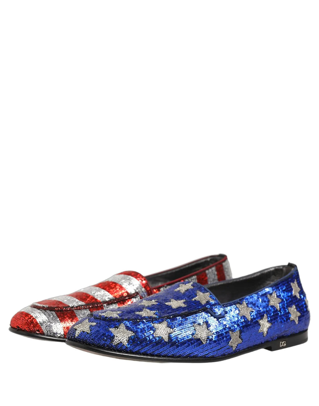 Chaussures Mocassins Dolce & Gabbana Paillettes Drapeau Multicolore