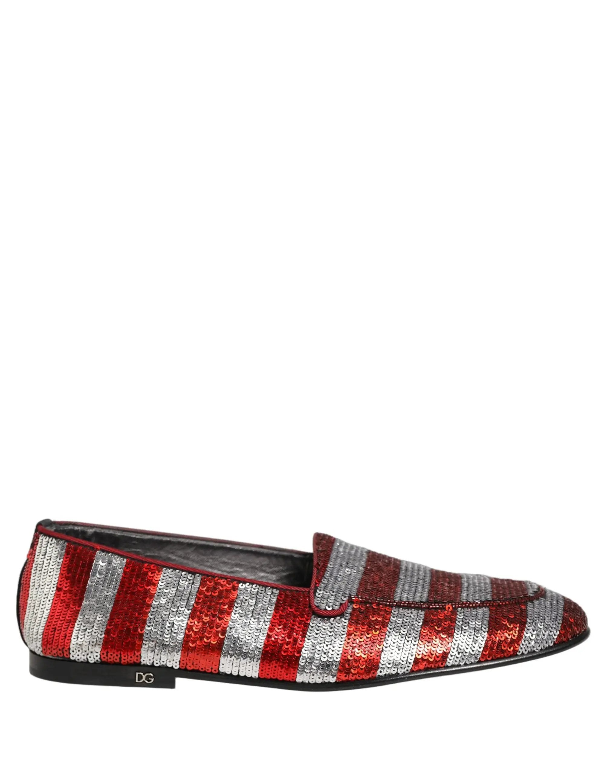 Chaussures Mocassins Dolce & Gabbana Paillettes Drapeau Multicolore