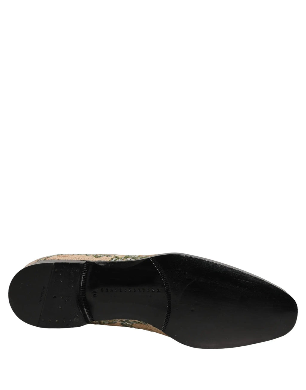 Chaussures mocassins Dolce & Gabbana beiges à broderies de sequins