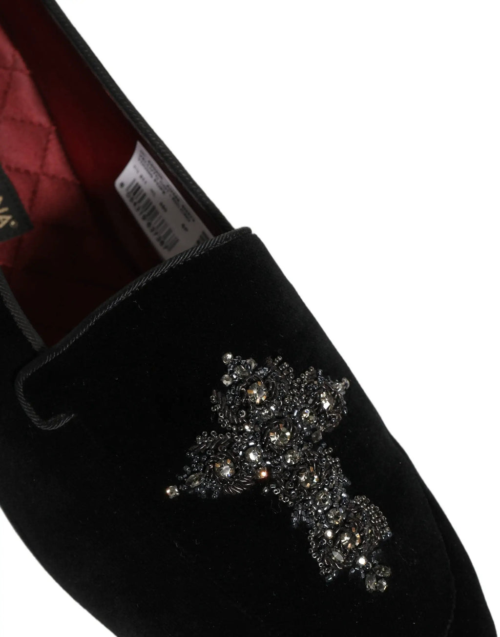 Mocassins Dolce & Gabbana en daim noir orné