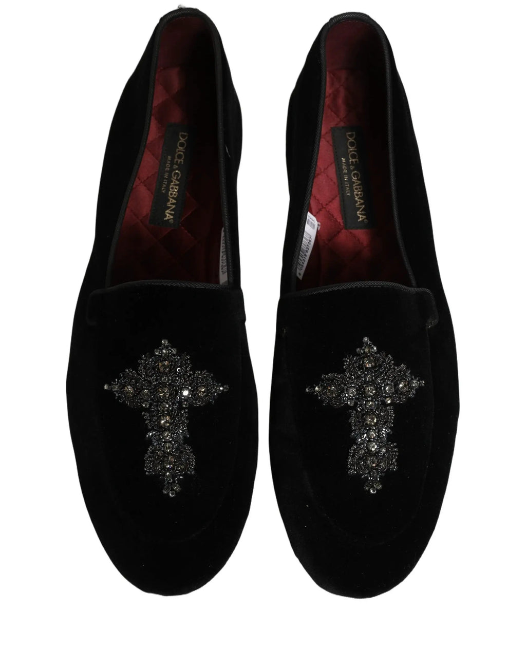 Mocassins Dolce & Gabbana en daim noir orné