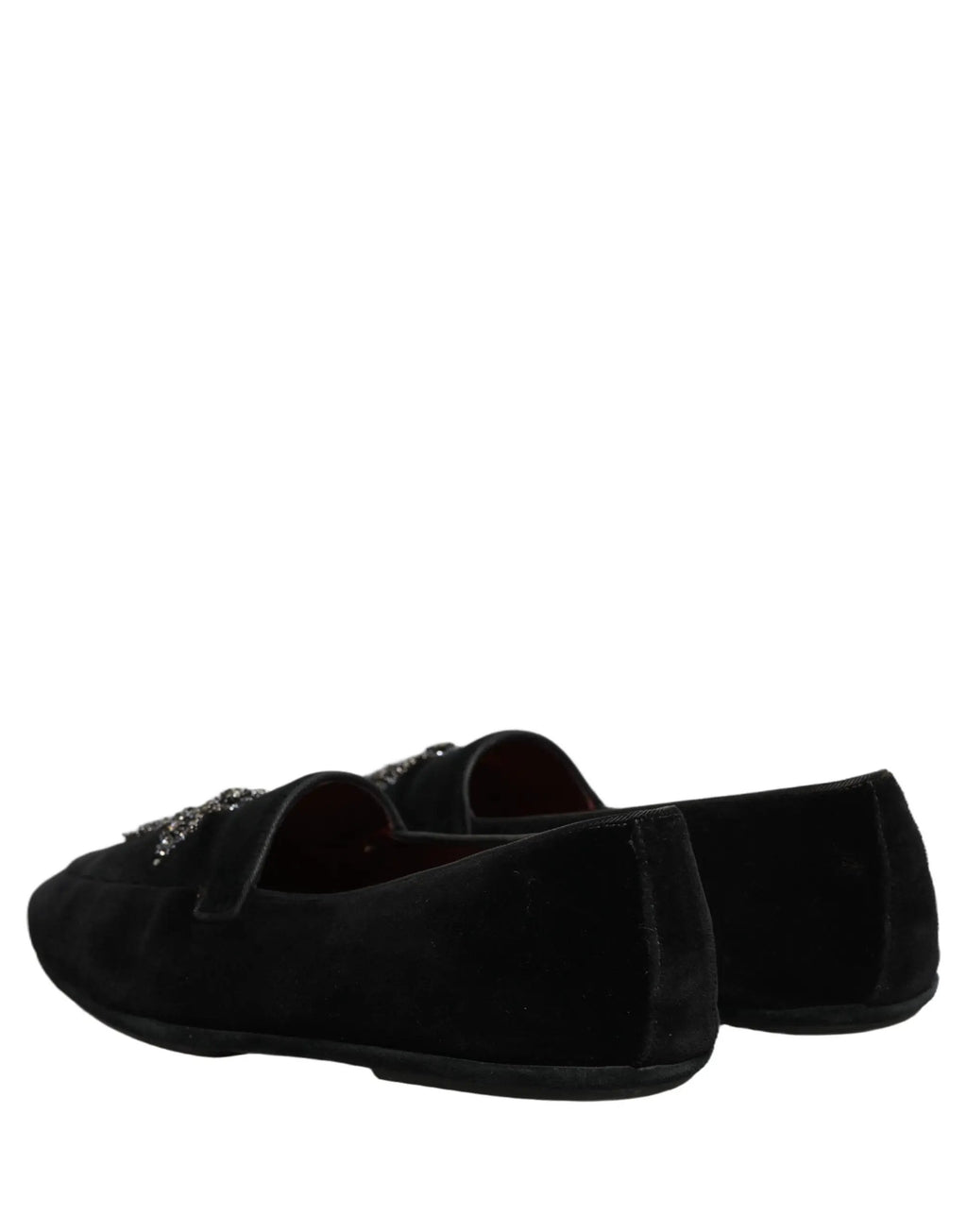 Mocassins Dolce & Gabbana en daim noir orné