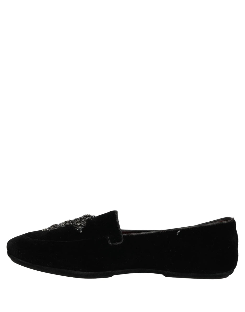 Mocassins Dolce & Gabbana en daim noir orné