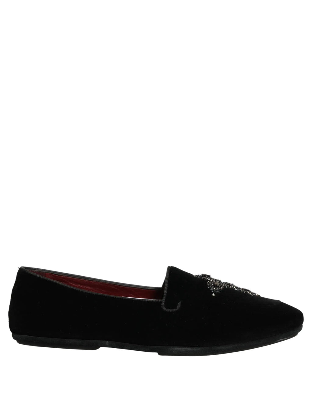 Mocassins Dolce & Gabbana en daim noir orné