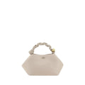 Ganni White Recycled Leather Handbag