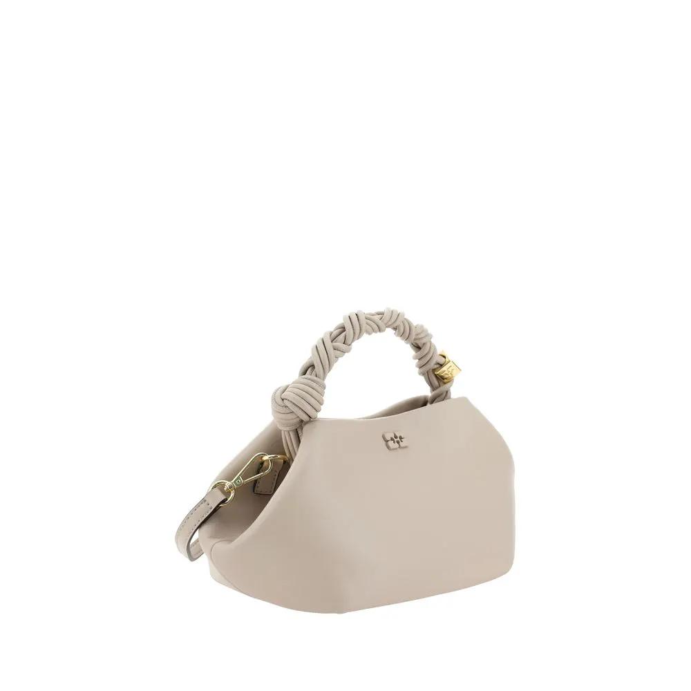 Sac à main Ganni en cuir recyclé blanc