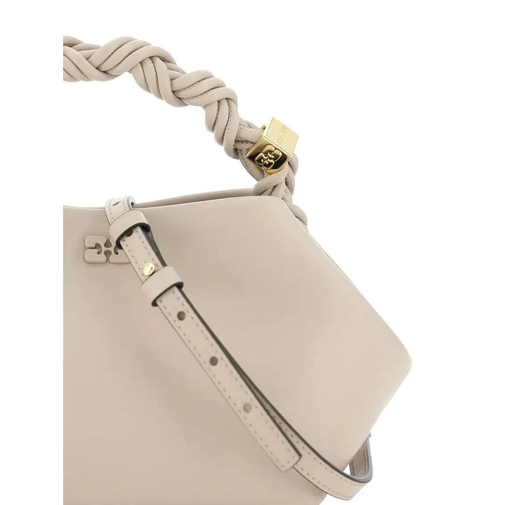 Sac à main Ganni en cuir recyclé blanc