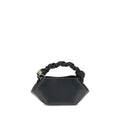 Ganni Black Recycled Leather Shoulder Bag