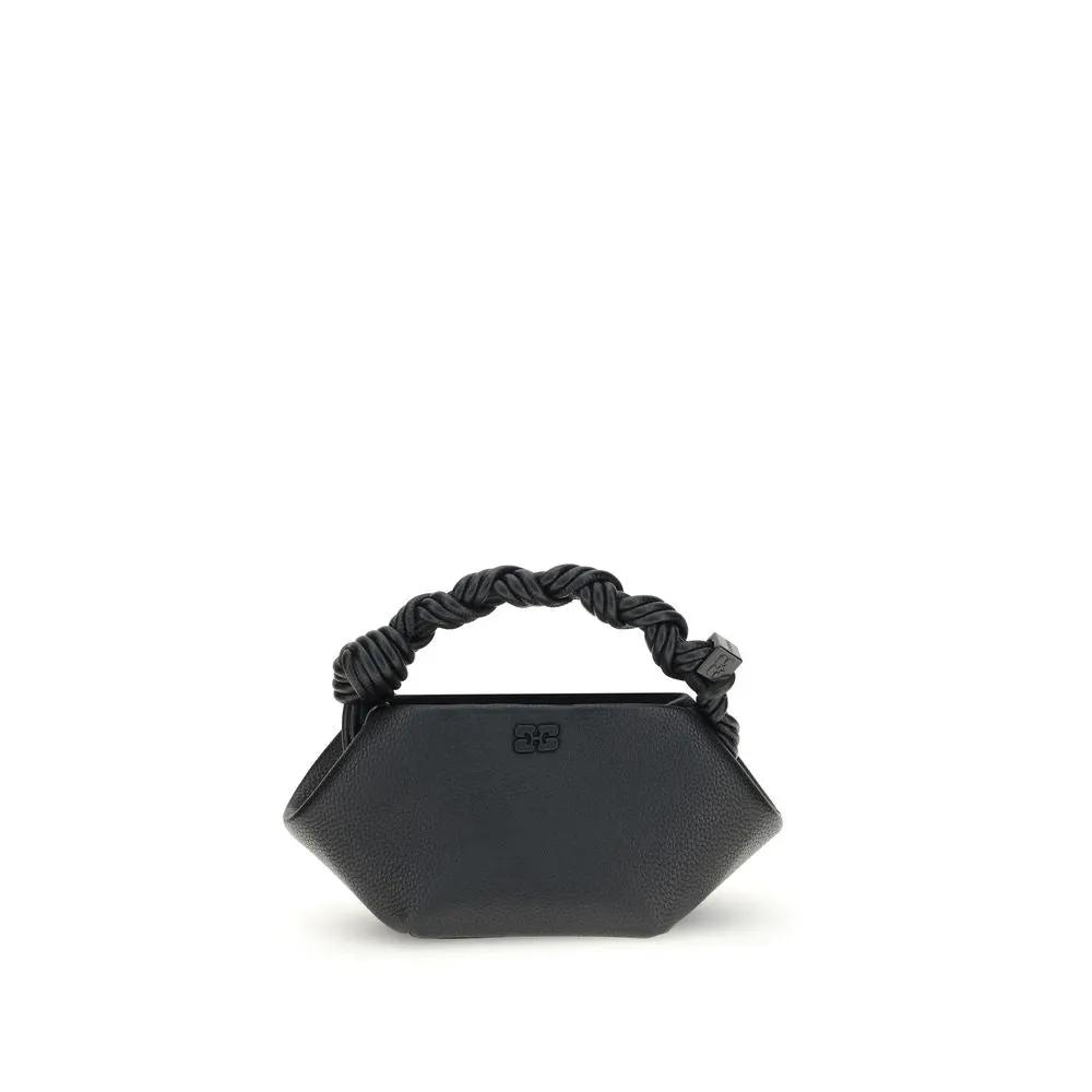 Sac à main Ganni noir en polyester recyclé