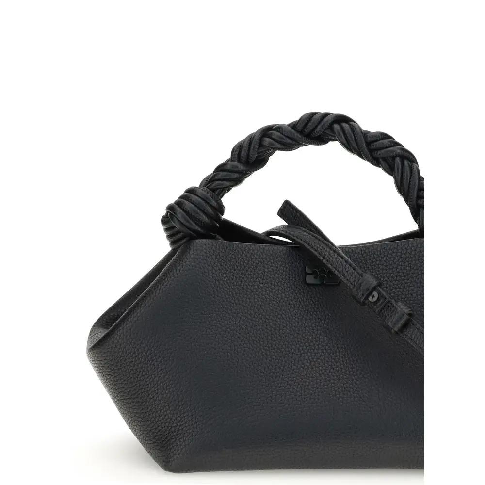 Sac à main Ganni noir en polyester recyclé