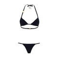 Dolce & Gabbana Black Nylon Bikini