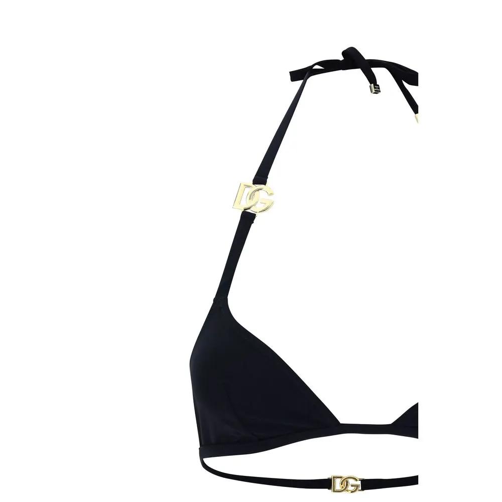 Dolce & Gabbana Black Nylon Bikini