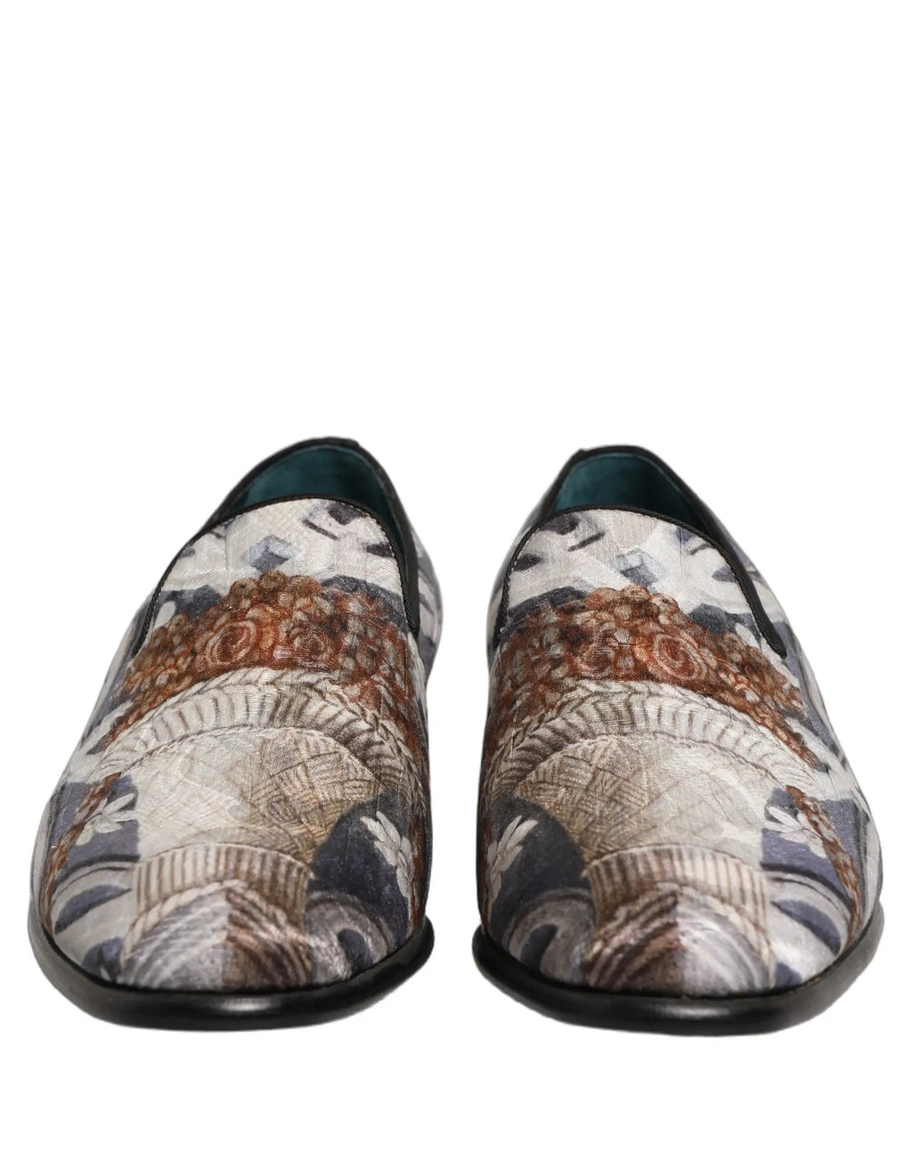 Mocassins brodés tapisserie florale multicolore Dolce & Gabbana