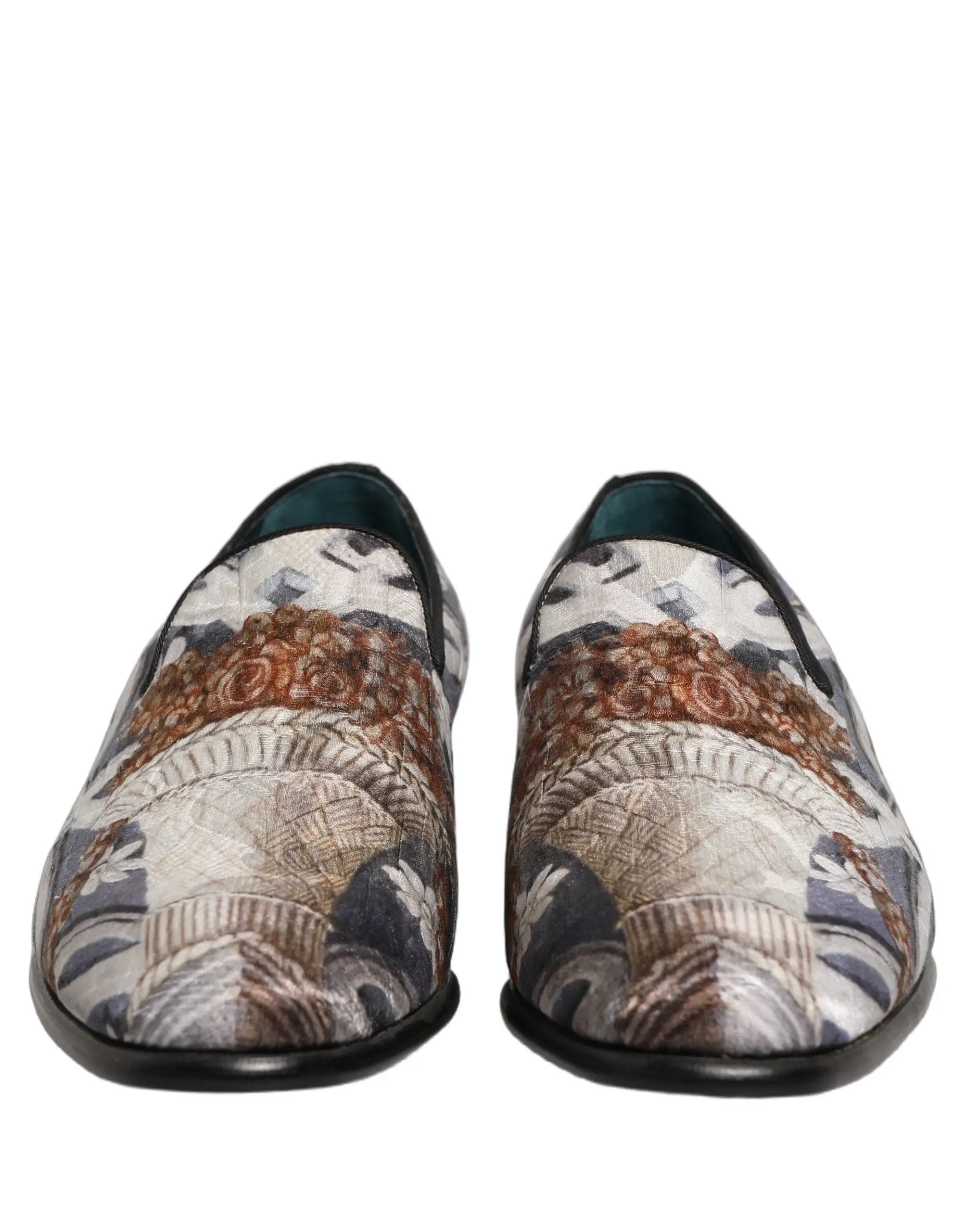 Mocassins brodés tapisserie florale multicolore Dolce & Gabbana