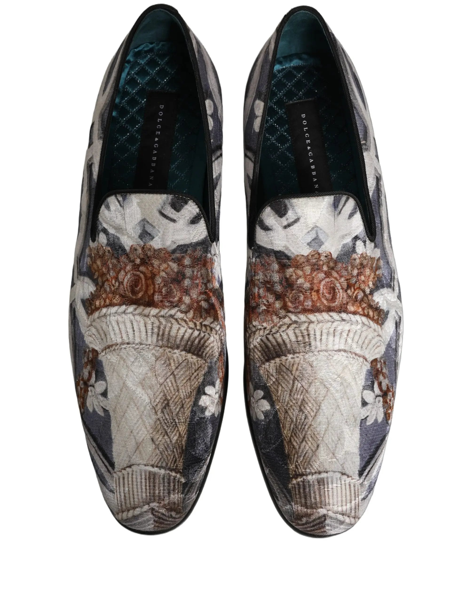 Mocassins brodés tapisserie florale multicolore Dolce & Gabbana