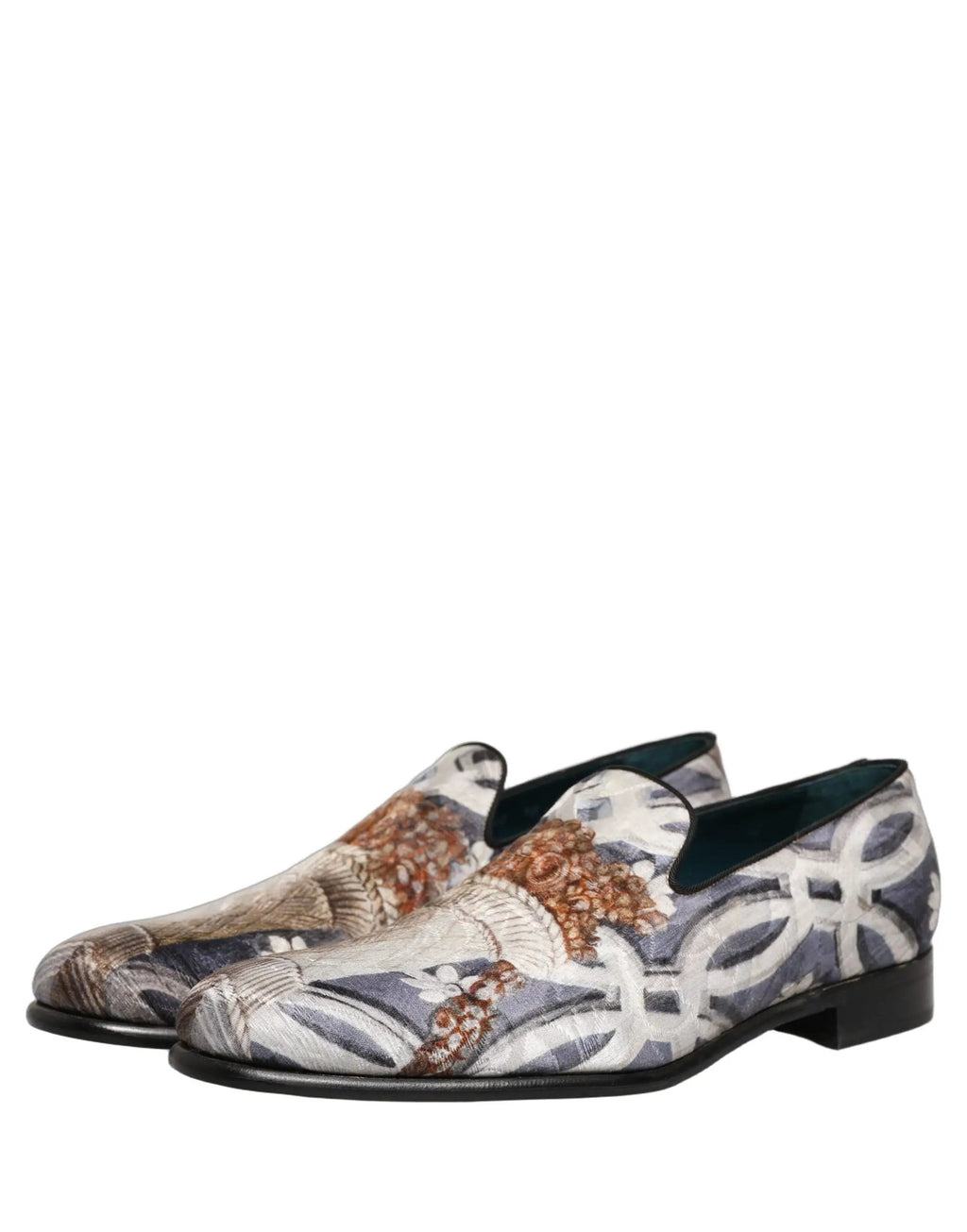 Mocassins brodés tapisserie florale multicolore Dolce & Gabbana