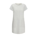 Brunello Cucinelli White Viscose Casual Dress