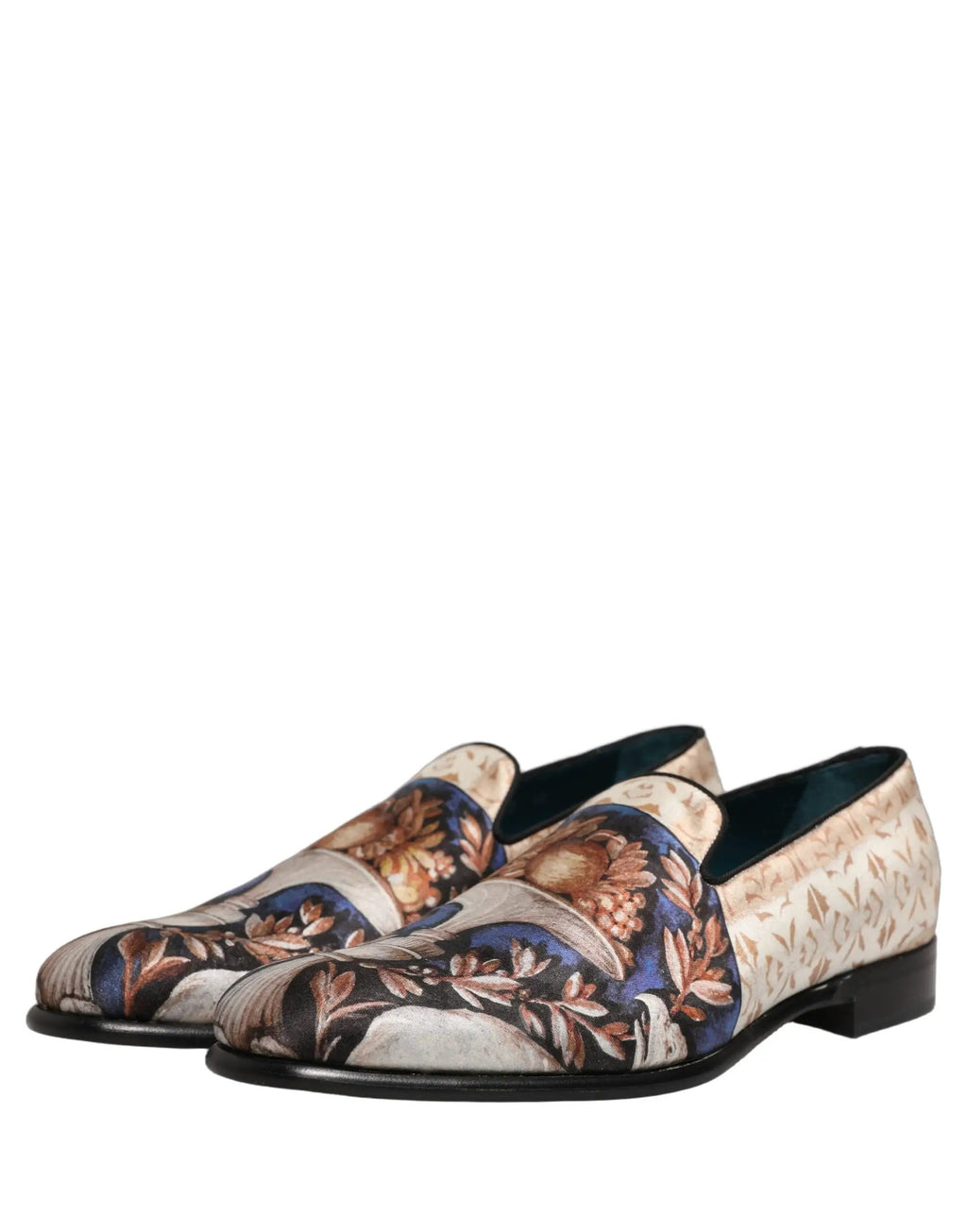 Chaussures Dolce & Gabbana Mocassins en Velours Imprimé Fruits Multicolore