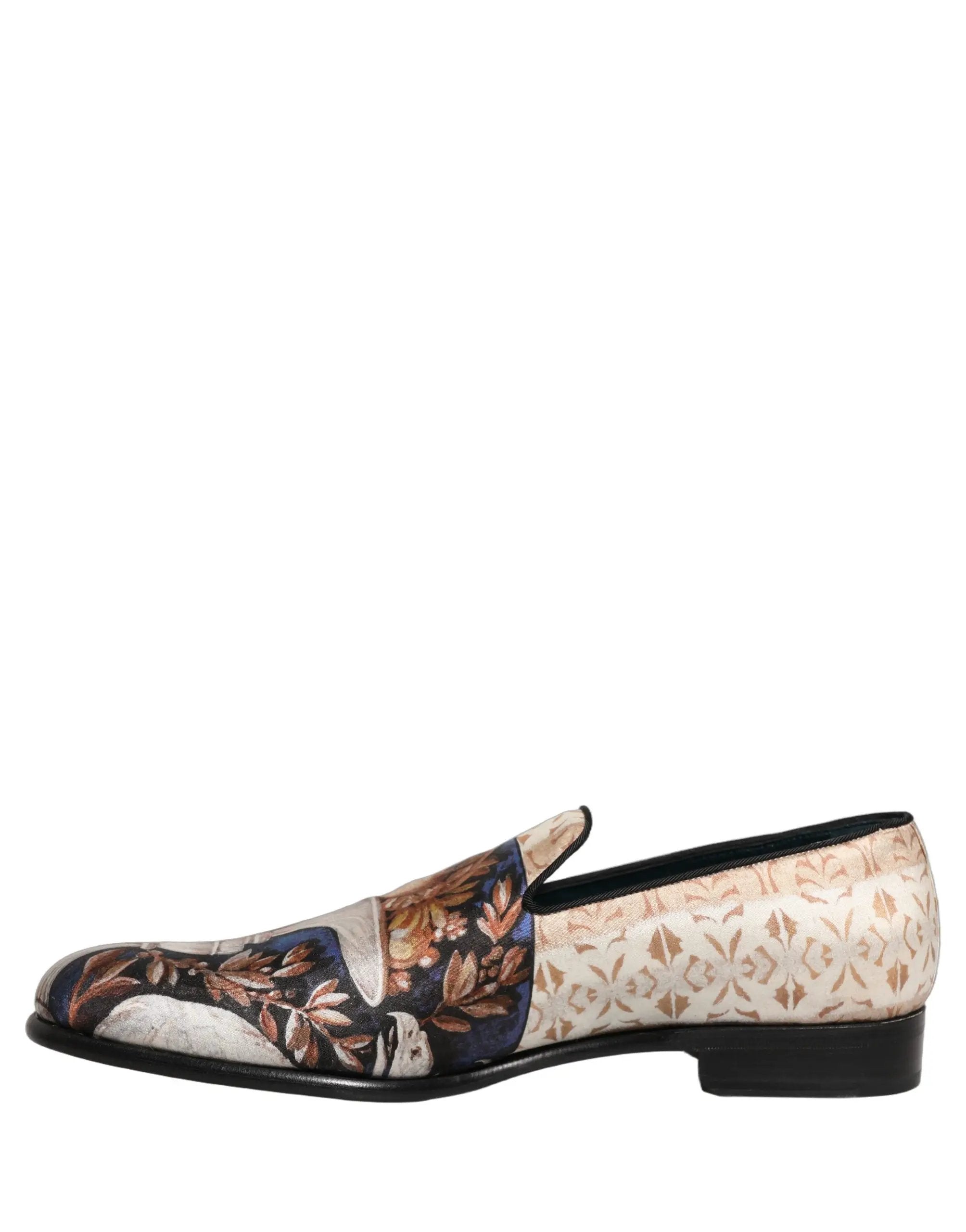 Chaussures Dolce & Gabbana Mocassins en Velours Imprimé Fruits Multicolore
