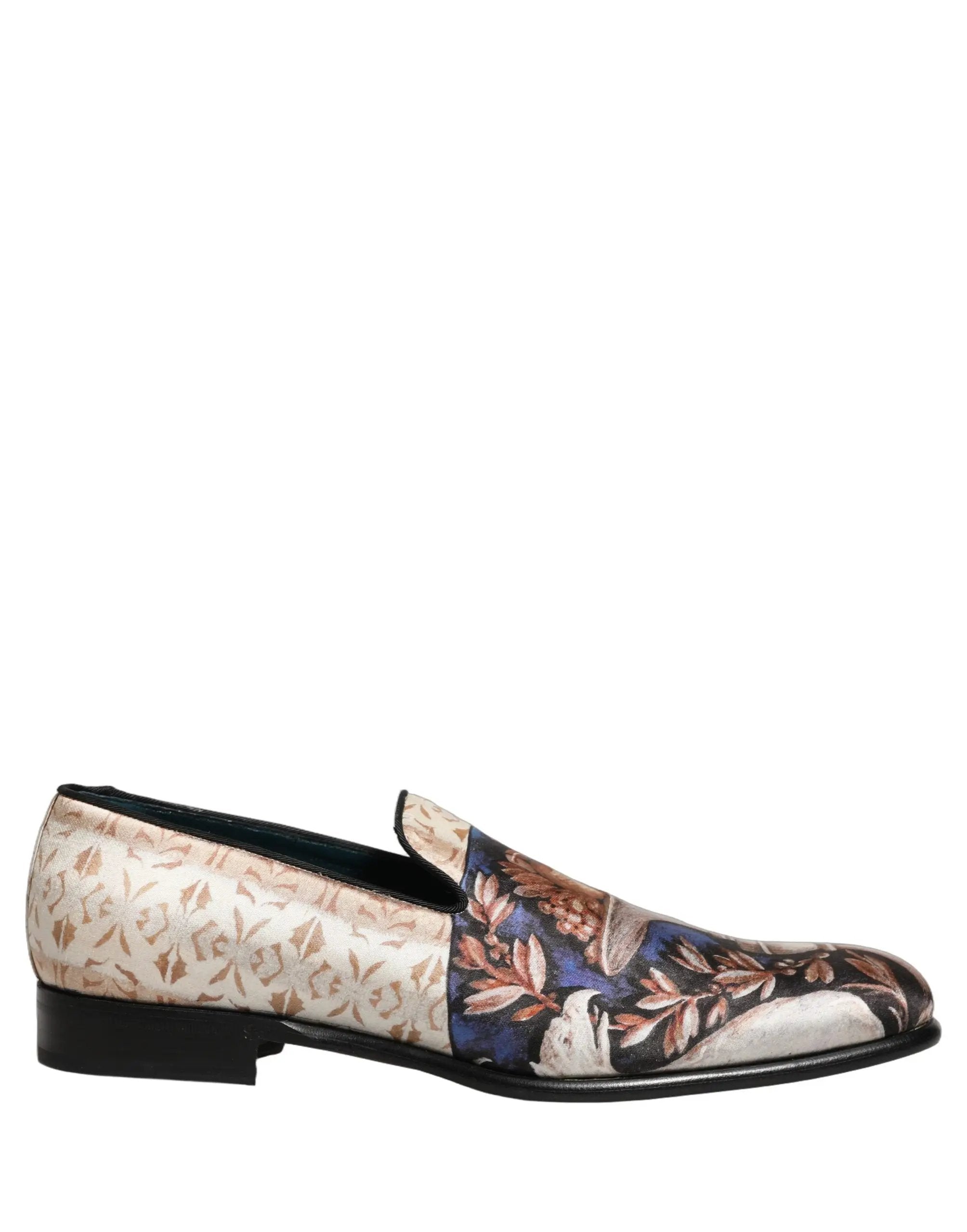 Chaussures Dolce & Gabbana Mocassins en Velours Imprimé Fruits Multicolore