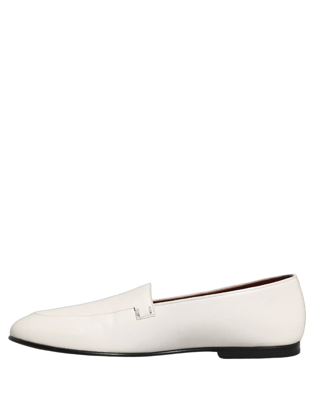 Mocassins pour Homme Dolce & Gabbana en Cuir Blanc avec Logo à Enfiler