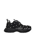 Versace Black Fabric Chunky Sneakers