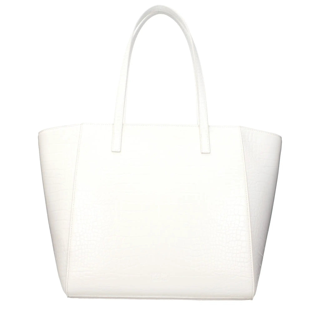 Karl Lagerfeld White Polyethylene Shoulder Bag