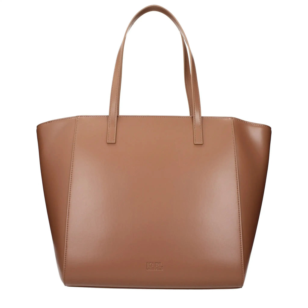 Karl Lagerfeld Brown Polyethylene Shoulder Bag